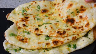 Butter Naan Recipe on Tawa by Lively Cooking [upl. by Bernarr]