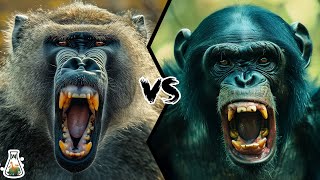 Baboon vs Bonobo Who Would Win [upl. by Rimat]