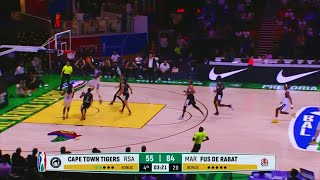 FUS De Rabat DOMINATED the Cape Town Tigers in This Matchup  Basketball Africa League [upl. by Novyak99]