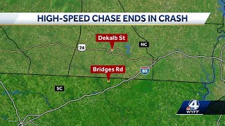 Shooting during highspeed chase in Blacksburg ends in deadly crash in Shelby North Carolina de [upl. by Nagek]