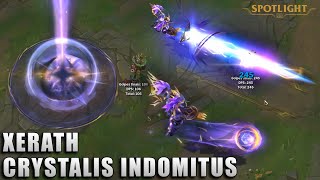 Xerath Crystalis Indomitus Skin Spotlight PREVIA [upl. by Mead]