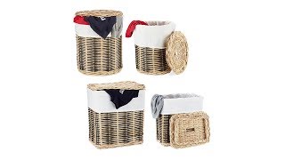 Wäschekorb Rattan 2er Set [upl. by Sacks]