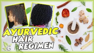 Ayurvedic Hair Regimen Afro Hair Edition [upl. by Ahsenaj]