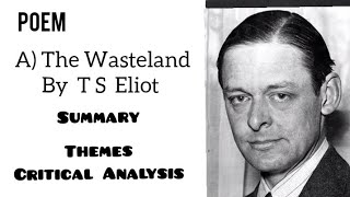 Poem  The Wasteland by TS Eliot  Summary Themes and Critical Analysis poems [upl. by Orazio932]