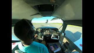 Beechcraft Sundowner no flaps landing at Easton Airport KESN [upl. by Richma163]