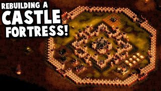 Rebuilding a CASTLE FORT Zombie Defense  They Are Billions Custom Map Gameplay [upl. by Htebilil210]