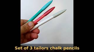 Set of 3 tailors chalk pencils from FeltSoapGood [upl. by Guillema342]