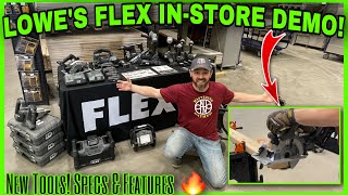 🚨 LOWE’S InStore FLEX Tool DEMO’S With FLEX Rep Answering All Questions For Us New Tool Brand [upl. by Ardnoid293]