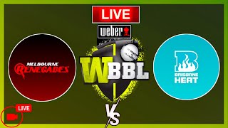 Live  Brisbane Heat vs Melbourne Renegades  WBBL Live Match Today  Woman Big Bash league 2024 [upl. by Socin]