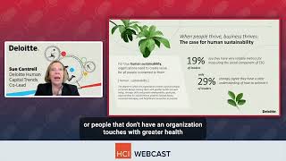 Sue Cantrell ll from Deloitte on human sustainability trends [upl. by Us]