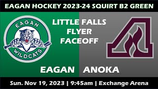 20231119 Eagan Squirt B2 Green  Flyer FaceOff Tournament vs Anoka White [upl. by Eltsyrk583]