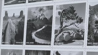 USPS unveils new Ansel Adams stamps at Yosemite [upl. by Almeria14]