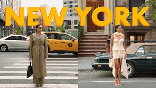 NEW YORK VLOG 2024  fashion week  hourglass trip  the best food in NYC [upl. by Nairahcaz]