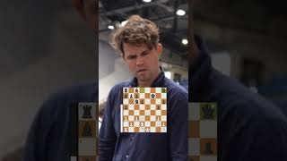 Magnuss Reaction to Gukeshs Game chess shorts [upl. by Ennirroc]