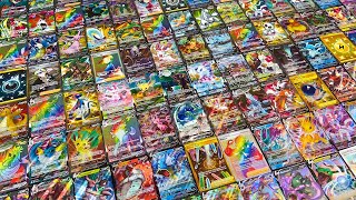 My 100 COMPLETE Evolving Skies Pokemon Card Collection [upl. by Cormier]