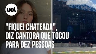 Lollapalooza Gab Ferreira sobre show para 10 pessoas Não tem como prever quantos vão aparecer [upl. by Ardnassela]