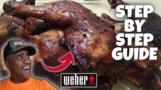 Weber Kettle Chicken Quarters Made Easy [upl. by Gertrude]