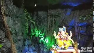 Ganpati decorationcavekadam family 2017 [upl. by Yemiaj824]