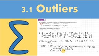 31 Outliers STATISTICS AND MECHANICS 1  Chapter 3 Representations of data [upl. by Lela]