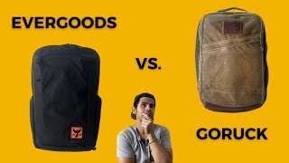 Evergoods CTB26 vs Goruck Heritage GR2 26L Comparison  Best Minimal Travel Backpack 2023 [upl. by Kramer187]