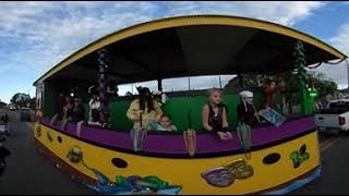 360 Video StAndrews Mardi Gras kids and pets parade [upl. by Artekal636]