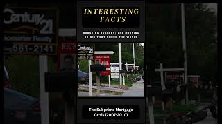 The Subprime Mortgage Crisis Collapse and Consequences 20072010 [upl. by Skye]