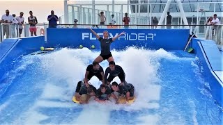 Royal Caribbean Wonder of the Seas The Flow Show  Flow Rider Guys Put on a Show For You [upl. by Lemyt]