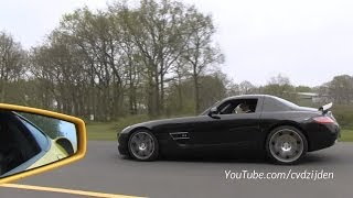 Ferrari F430 vs MercedesBenz SLS AMG  Dragrace [upl. by Irelav284]