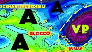 ▶ METEO EMISSIONI PAZZESCHE GRANDE MALTEMPO CON GELO IPOTESI BURIAN E BUFERE DI NEVE DAL [upl. by Giordano714]