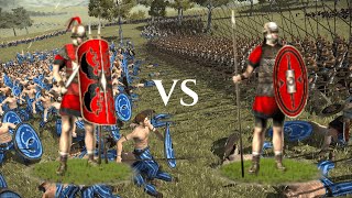 ROME TOTAL WAR REMASTERED Hastati VS Auxilia [upl. by Ennairoc78]