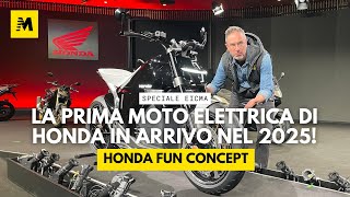 Honda Fun Concept ad EICMA 2024 [upl. by Aitnohs653]