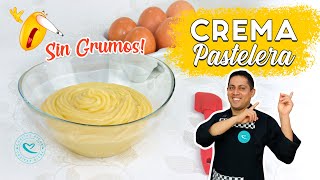 Cómo preparar Crema Pastelera SIN GRUMOS  paso a paso  Cositaz Ricaz [upl. by Nol452]