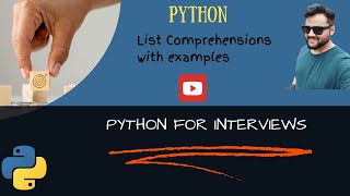 List Comprehensions in Python with examples  Python for Interviews [upl. by Aynotal]