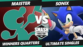 SWT CA RF Winners Quarters  Maister Game amp Watch Vs Sonix Sonic SSBU Ultimate Tournament [upl. by Eseilanna]