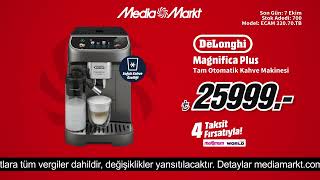 DELONGHİ Magnefica Plus Tam Otomatik Kahve Makinesi 25999TL fırsatıyla MediaMarkt’ta [upl. by Ahselrak]