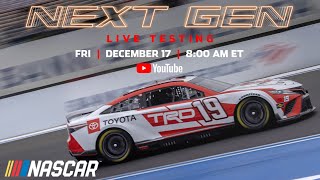 Live Next Gen Charlotte Oval Testing Dec 17  NASCAR [upl. by Haye]