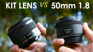 Kit Lens vs 50mm 18 Prime Lens  Best DSLR Lens in Hindi [upl. by Alleris479]