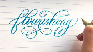 3 Flourishing Rules For Calligraphy  Calligraphy Flourishing Tutorial For Beginners calligraphy [upl. by Damour]