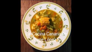 Receta 31 Potaje de verduras estilo canario [upl. by Karlik873]