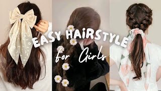 10 Easy Hairstyle For Girls ✨ [upl. by Nifares736]