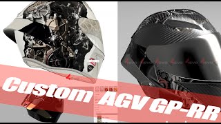 AGV PISTA GPRR Unlimited Custom graphics options By V4evo [upl. by Eliot]