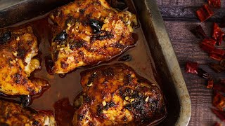 How to Make Spicy Mediterranean Chicken Thighs Easy to Make OnePot Recipe [upl. by Lorrac480]