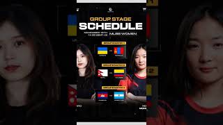 The mlbb WOMENS group stage kicks off today iesf iesf2024 mobilelegends mlbb mlbbesports [upl. by Idyak]