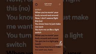 light switch Charlie puth [upl. by Eittap]