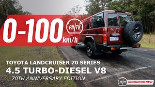 2022 Toyota LandCruiser 70 Series 70th Anniversary Edition 0100kmh amp engine sound [upl. by Agnes]