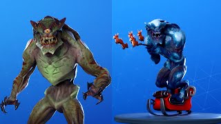 Fortnite The Devourer Skin  Monster Skin Showcase with Leaked Emotes 👹 [upl. by Brittaney]