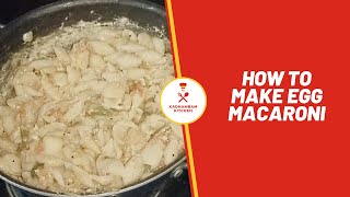 How to make Egg Macaroni  Recipe in Tamil  Savorit Pasta [upl. by Gilliam395]