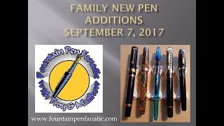 New fountain pen acquisitions Sept 7 2017 [upl. by Jeffrey]