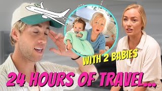 We moved from Hawaii and flew 24 hours across the ocean with 2 kids [upl. by Kale615]