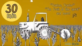 Tractor Tractor and more  30 minute compilation  Bible Kid Songs  Slugs amp Bugs  Sing the Bible [upl. by Kieger]